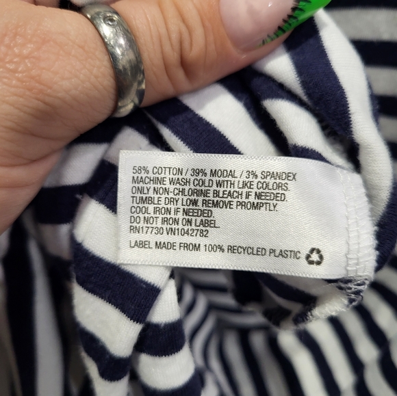 Ava & Viv Crewneck Striped Top - Picture 5 of 6